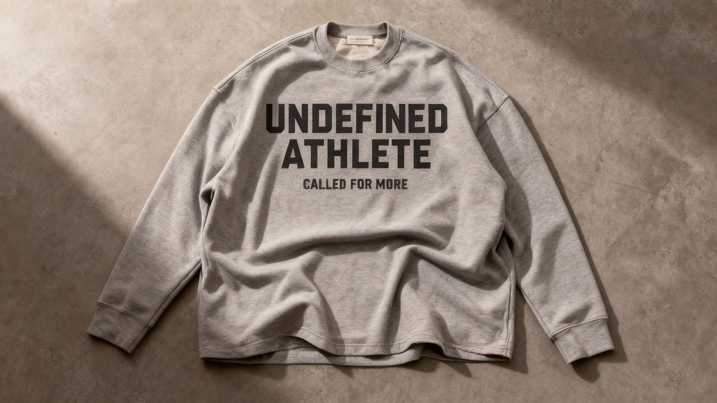 Undefined Athlete - Grey Cut Long Sleeve Tee Shirt